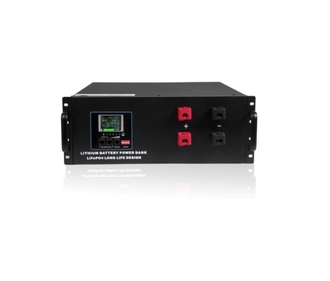 High Capacity Household Inverter Energy Storage System 48V 100Ah Lifepo4 Durable High Voltage Solar Rack Mounted Lithium Battery Bank