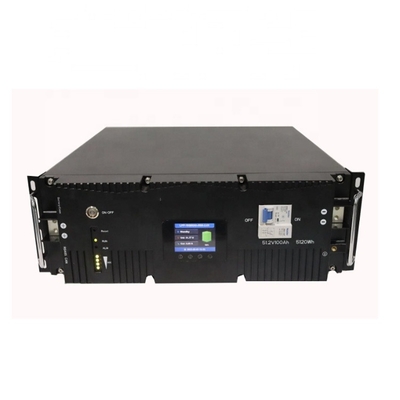 Solar Energy System With Lithium Battery LiFePO4 Lithium Battery 51.2V 100Ah Home Energy Solar Storage Rack Server Battery 442x490x155mm