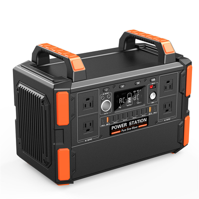 Fast Portable Solar Power Generator 110V-240V Back Support Charging AC Output Power Supply For Lifepo4 Home Battery LFP 1000W